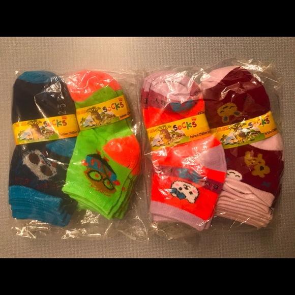 Kids Fashion Socks Wholesale Lot 100 Pairs - Picture 6 of 7